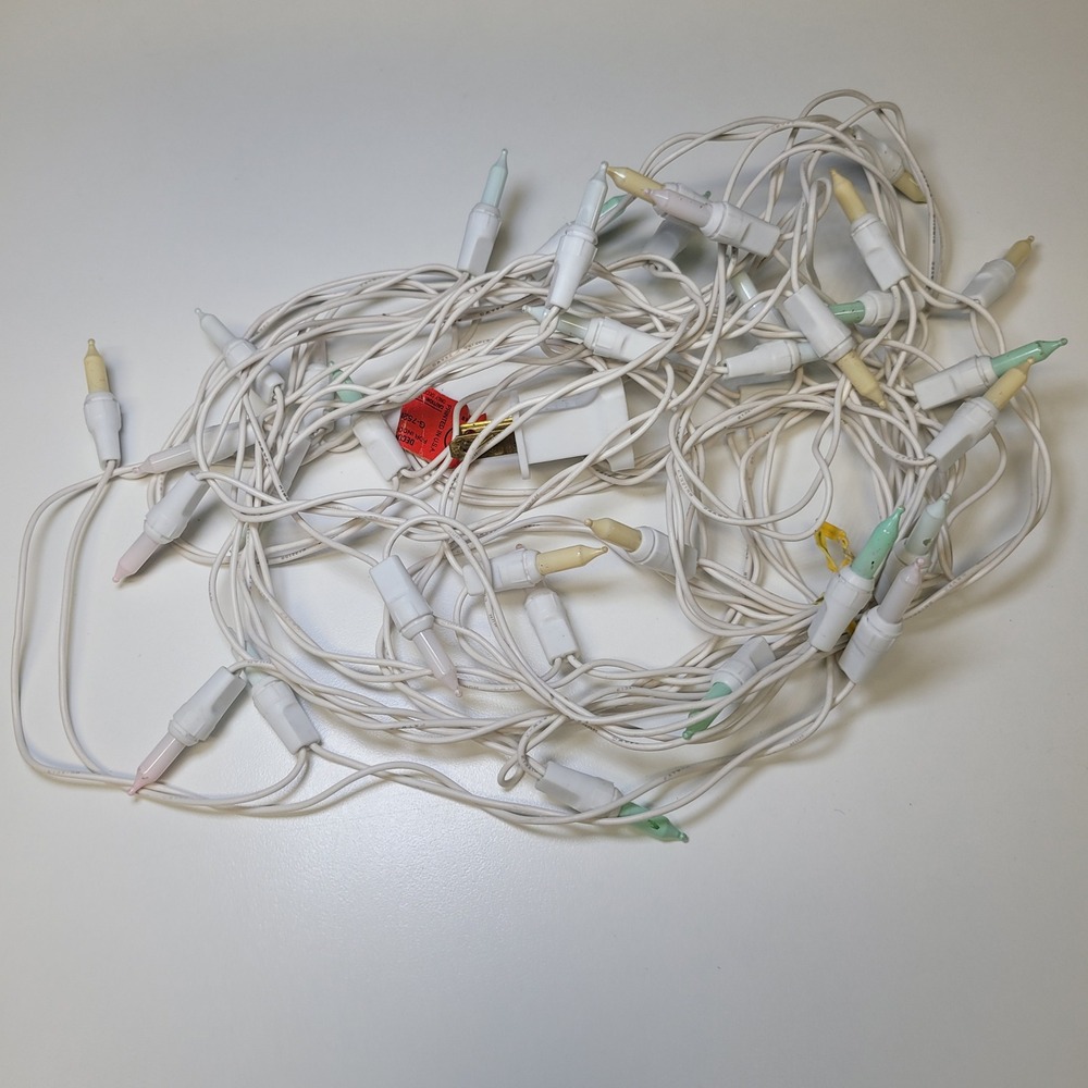 Pastel Easter String Lights White Wire Small Mini Bulbs Spring Decor - Picture 3 of 6